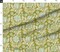 Green Botanical Sky Blue Flowers Rustic Hand Drawn Bohemian Farmhouse Cottagecore Custom Printed Fabric by Spoonflower Various Fabrics by the Yard or Fat Quarter